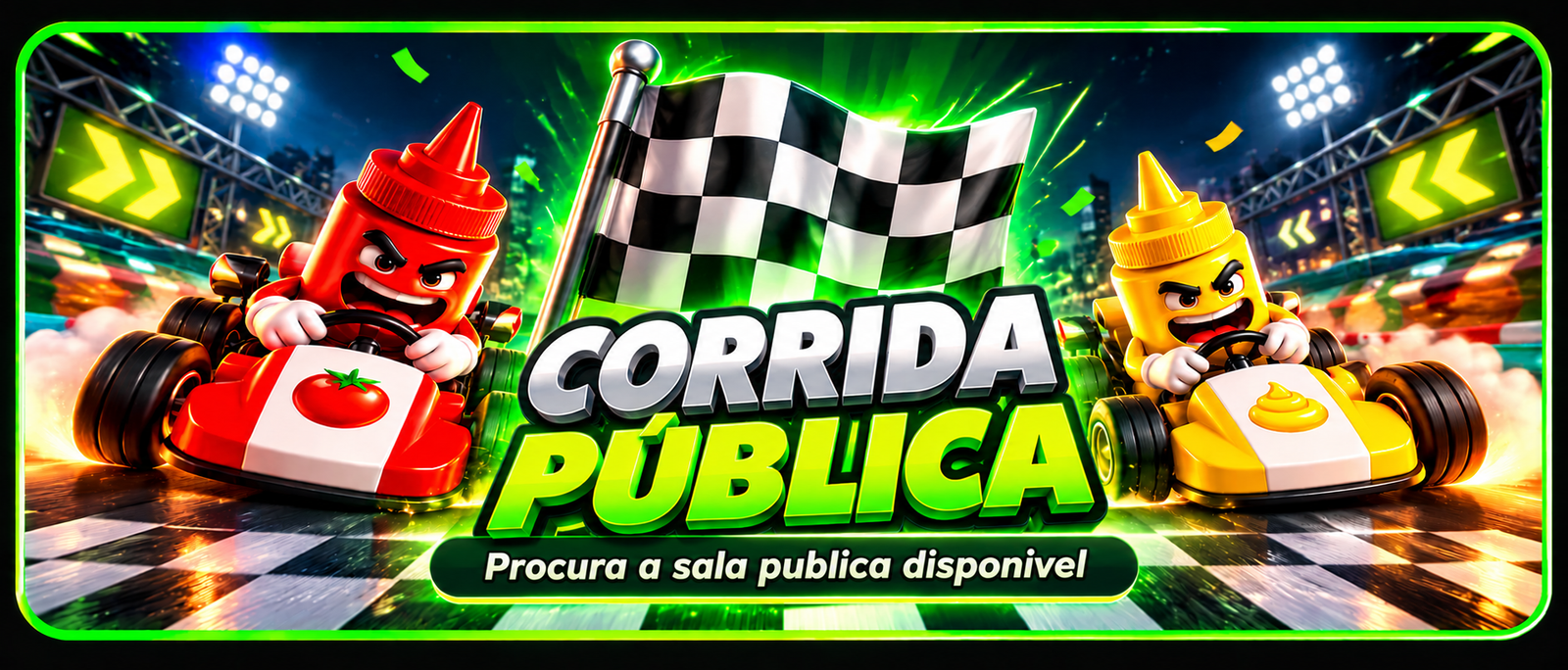 Corrida pública: Ketchup e Mostarda na pista